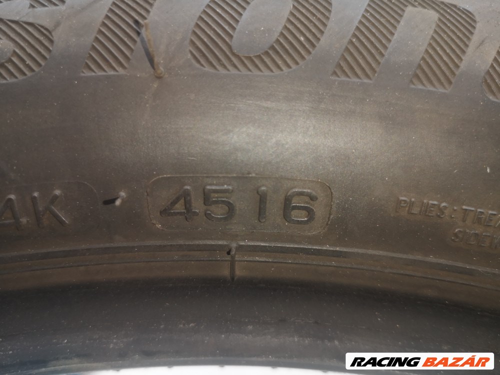 ÁR/2DB! [GYÁRI HASZNÁLT] NYÁRI GUMI - 225/50 R18 - 99W - BRIDGESTONE - TURANZA T001 - DOT: 4516; 6mm 6. kép